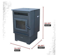 Cleveland Iron Works No. 200 Medium Pellet Stove  • F500200