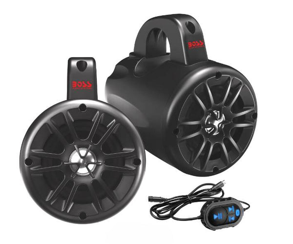 BOSS Audio Systems Waketower Speaker System - Bluetooth, 500 Watts, 4" Woofer, Pair  • BM40AMPBT