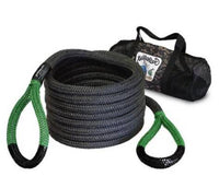 Bubba Rope 30' Black Power Stretch Recovery Rope (Green Eye)  • 176680GRG