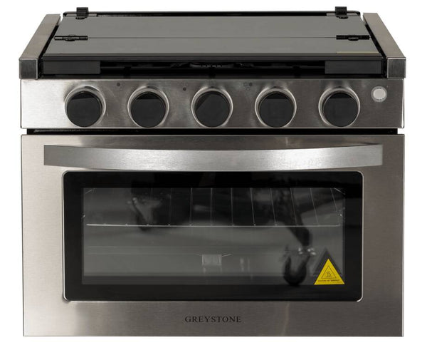 Greystone Gas RV Range - 12V, 17" Stainless Steel  • CF-RV17