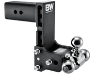 B&W Tow & Stow Adjustable Tri-Ball Mount - 3" Receiver - 1 7/8", 2", 2 5/16" Ball - 7.5" Drop  • TS30049B