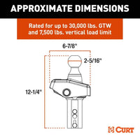 Curt Rockerball 2-5/16" Cushion Hitch Gooseneck Ball  • 60654