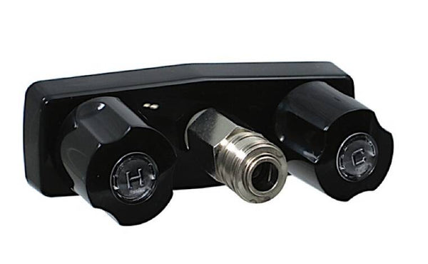 Valterra Spray-Away Dual Handle 3-3/8" Faucet with Quick Connect - Black  • PF213790