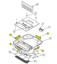Dometic A/C Ceiling Assembly Vents, Polar White  • 3315333.001