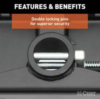 Curt Double Lock 2-5/16" Offset Gooseneck Ball, 4" Rearward Offset  • 60602