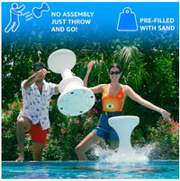 Dunn-Rite Pool Stool Swim-Up Barstool • Pre-Weighted • 24"  • PS24