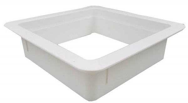 Heng's Replacement Roof Vent Garnish, 4" Vertical Leg - White  • 90094B
