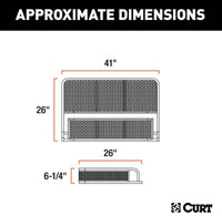 Curt 41" x 26" Black Steel Universal ATV Cargo Carrier  • 18101
