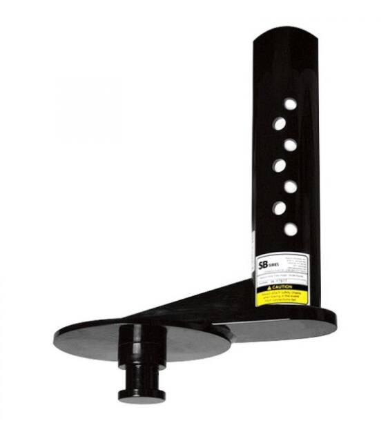 PopUp 9" Offset Gooseneck to Kingpin Adapter 4" Round  • SB5