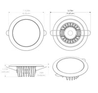 Lumitec Mirage 3.25" White/Blue/Red Dimming 380 lm White Housing Flush Mount Down LED Light  • 113128