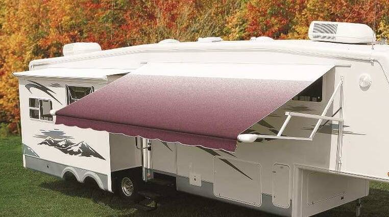 Carefree RV Awning Vinyl Fabric 20'-2" - Burgundy Shale Fade With White Weatherguard  • JU216A00