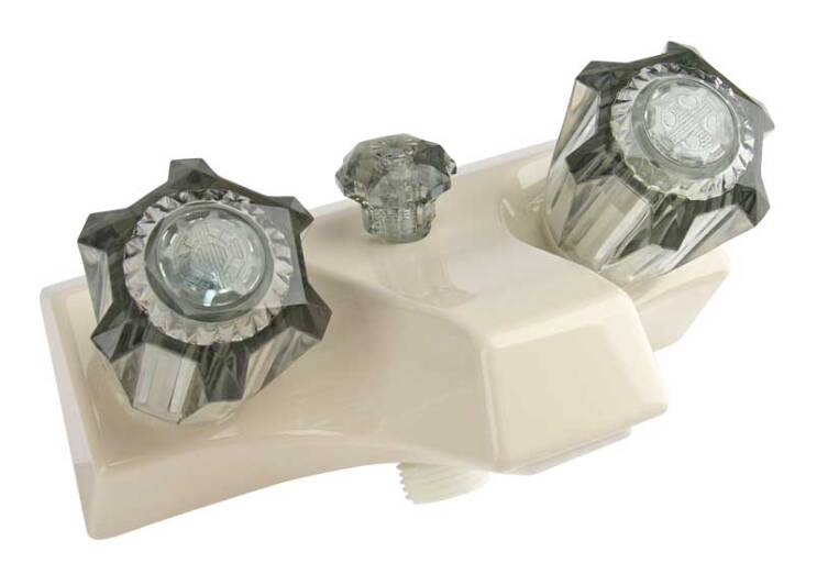 Lasalle Bristol Utopia 4" RV Tub Shower Wall Faucet with Hose Connection - Ivory/Smoke  • 20351P21
