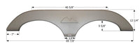 Icon FS2809 69-7/8"L x 12-1/4"H (5-5/8" Arch Heigh) Mauve Gray Tandem Fender Skirt for Keystone Montana Mountaineer Model  • 12809