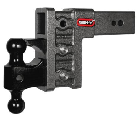 Gen-Y Hitch Adjustable 2-Ball Mount for 3" Hitch - 6" Drop/Rise - 32K  • GH-1723
