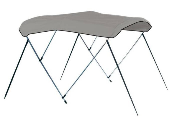 Carver Cadet Gray Sunbrella Acrylic 3-Bow Ready to Assemble Bimini Canvas with Storage Boot, 6' L x 91"-96" W  • 406A-10