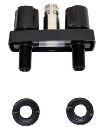 Valterra Spray-Away Dual Handle 3-3/8" Faucet with Quick Connect - Black  • PF213790