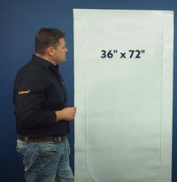 Dr. Shrink 36" X 72" Zipper Access Door White  • DS-72W
