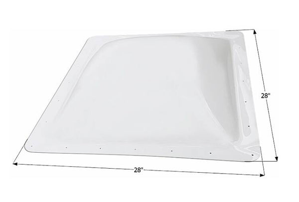 Icon RV Skylight, 24" x 24" - Translucent White  • 12604