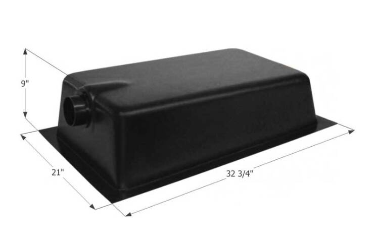 Icon Waste Holding Tank 3" Spigot and 4-Level Sensors - 17 Gallons  • 01605