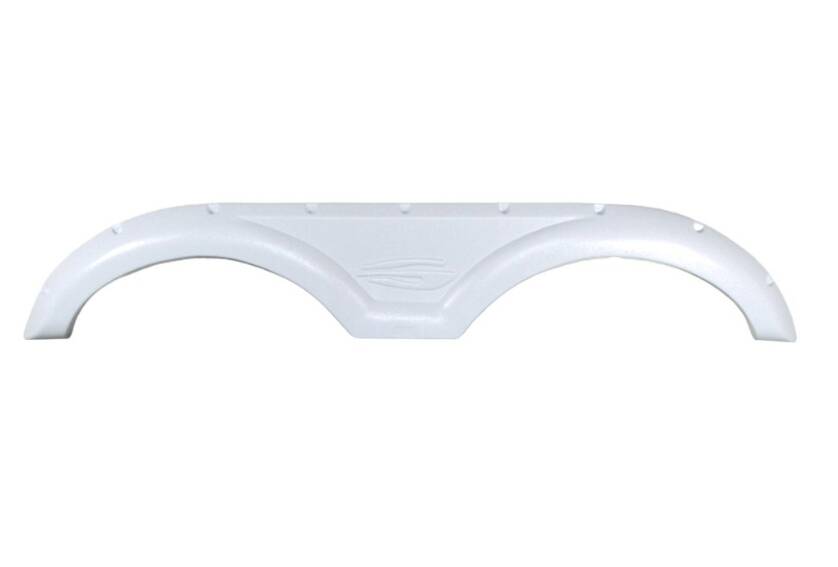 Icon 64-1/2"L x 12"H (8" Arch Heigh) Polar White Tandem Fender Skirt for Gulf Stream Conquest Model  • 12686