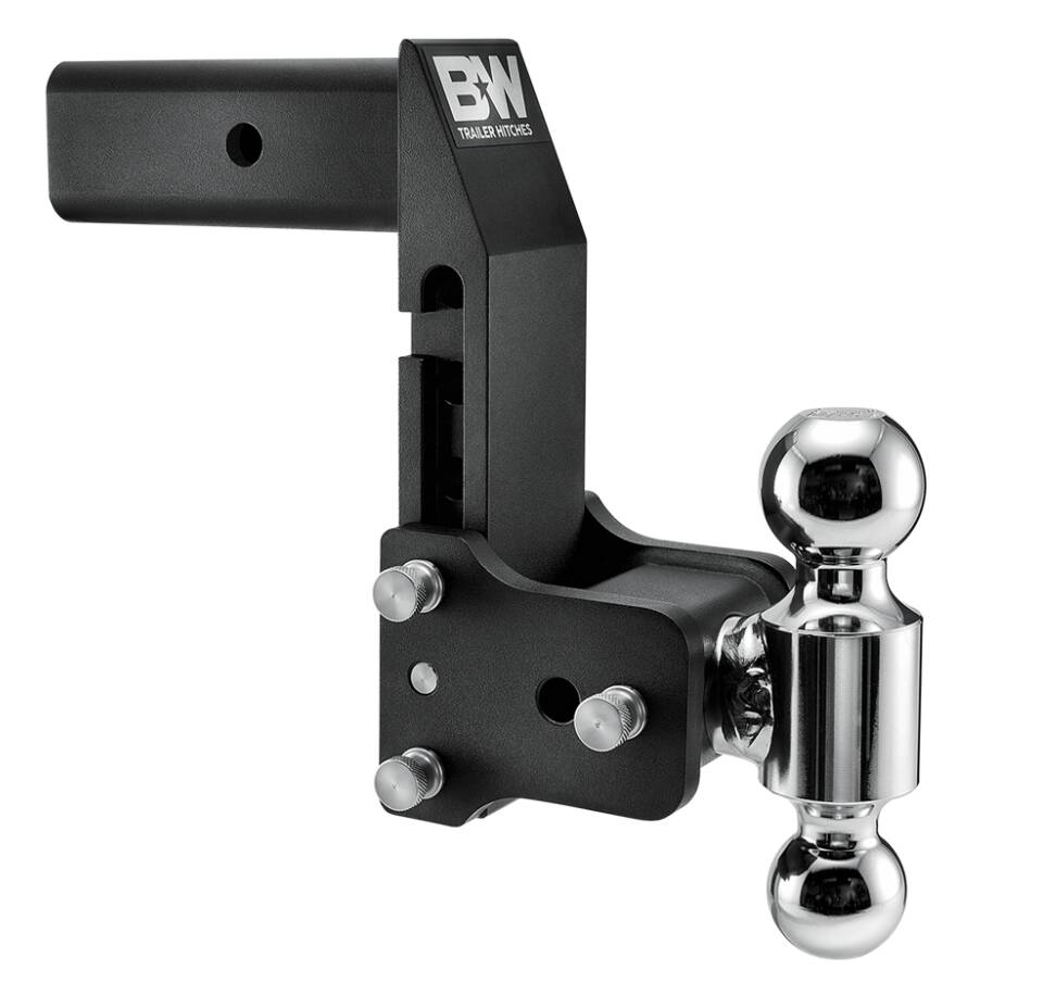 B&W MultiPro Tow & Stow Adjustable Dual-Ball Mount - 2.5" Receiver - 2", 2 5/16" Ball - 7" Drop  • TS20066BMP