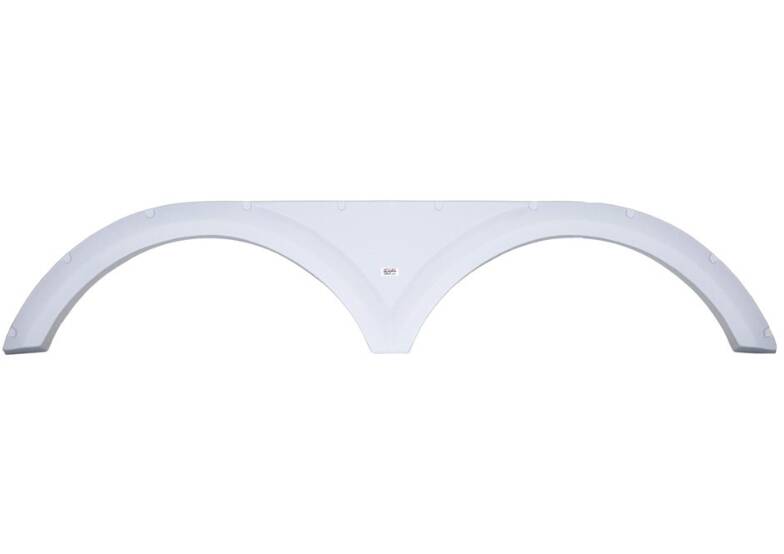 Icon 70-1/2"L x 14"H (10-3/4" Arch Heigh) Polar White Tandem Fender Skirt for Keystone Model  • 12842