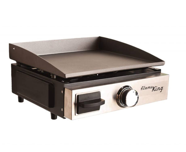 Flame King 17" Flat Top Portable Propane Cast Iron Grill Griddle No Bracket  • YSNFM-HT-100NB