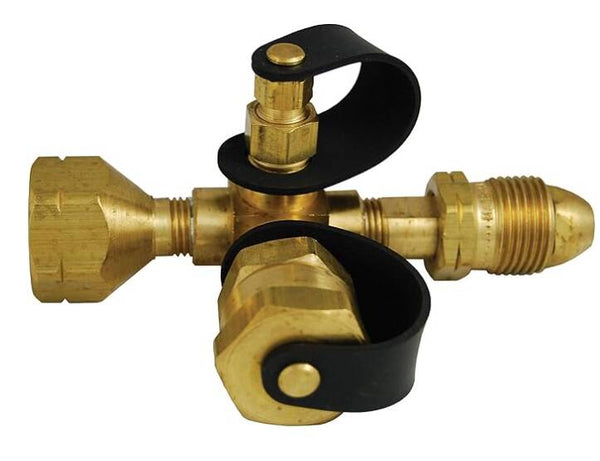Marshall Excelsior Excess Flow Pol x F Pol x 1"-20 M x 1/4" F Inv Flare w/ Plug  • ME420P