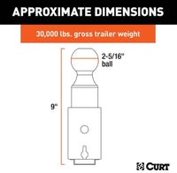 Curt Double Lock 2-5/16" Gooseneck Ball  • 60616