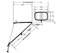 CIPA Universal Deluxe Door Mount Mirror  • 11650