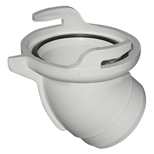 Thetford 45° Hose Adapter 3" Spigot x 3" Bayonet, White  • 01665
