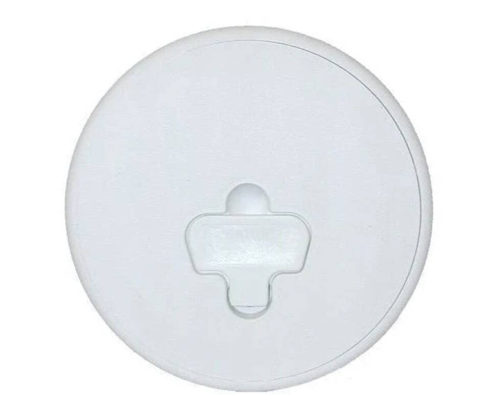 T-H Marine 8" Quick Release Cam Lock Deck Plate, Polar White  • DPCAM-8-2-DP