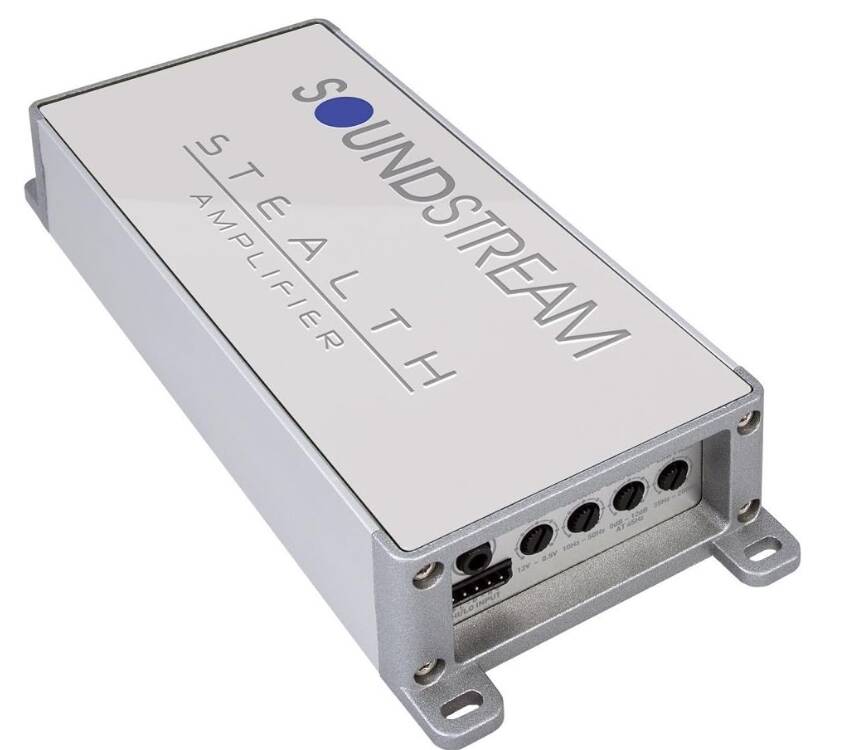 Soundstream 1000W Max 4 Channel Stealth Series Marine Grade Class D Amplifier  • SM41000D
