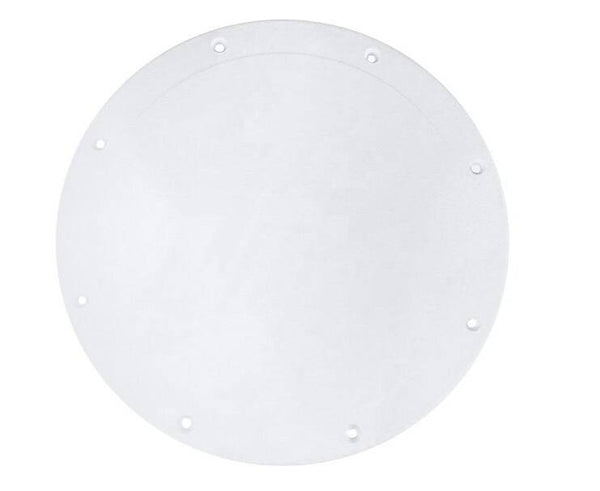 T-H Marine 10" Fish-White Screw-Down Deck Plate  • SDP-3FW-DP