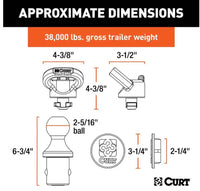 Curt OEM Puck System 2-5/16" Gooseneck Kit, RAM, 38K  • 60638