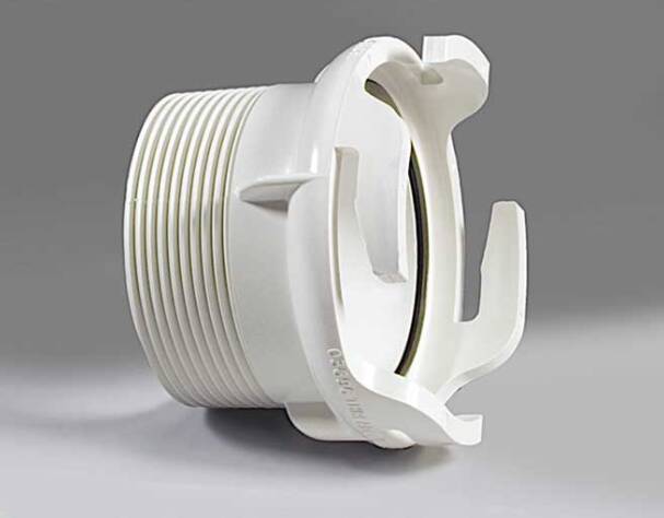 Thetford White Hose Adapter 3" Bayonet x 3" MPT  • 03696