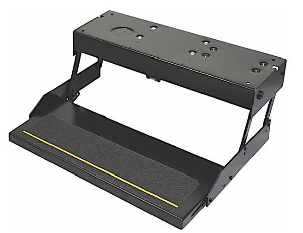 Lippert 23.5"W x 8.5"D x 5"R Steel Black Entry Step  • 3711361
