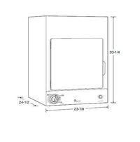 GE Appliances Spacemaker Stationary Electric Dryer - 3.6 Cubic Ft - 120V  • DSKS333ECWW