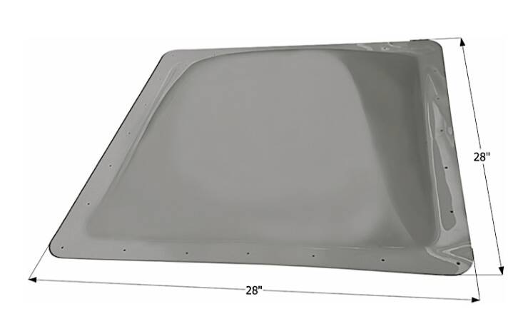 Icon RV Skylight, 24" x 24" - Smoke  • 12840