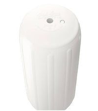 Polyform 8.5" D x 20.5" L White Line Through Center Cylindrical Inflatable Fender with Air Adaptor  • HTM-2 WHITE