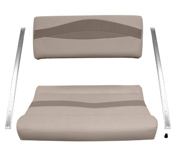 Wise Premier Pontoon Flip-Flop Seat Cushion Set, Stone/Mocha Java/Khaki  • BM1152-1066