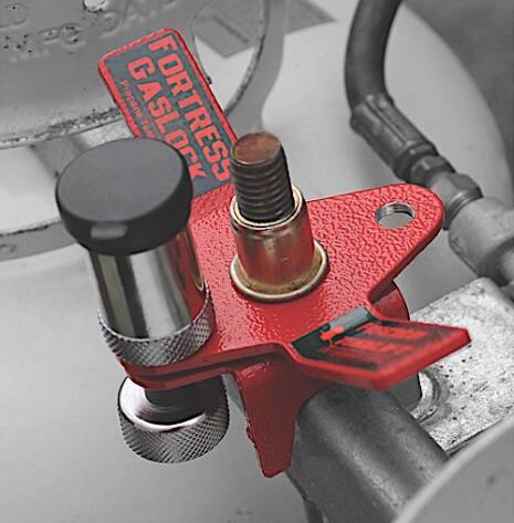 Torklift Aluminum 3/8" Threaded Rod Fortress Gas Lock Kit for RV Camper Mounted Tanks  • A7701