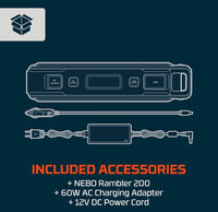 NEBO Rambler 200 Portable Power Station  • NEB-PST-0003