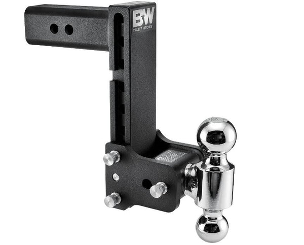 B&W Tow & Stow Adjustable Dual-Ball Mount - 2.5" Receiver - 2", 2 5/16" Ball - 8.5" Drop  • TS20043B
