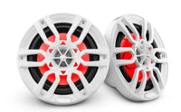 DS18 6.5" 2-Way Coaxial Marine Speaker With LED RGB Lights 100 Watts Rms 4-Ohm -White, Pair  • NXL-6
