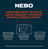 NEBO Reliance 50W Solar Panel  • NEB-SLP-0001