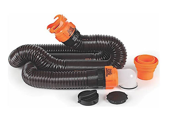 Camco RhinoFLEX 15' Black Sewer Hose Kit  • 39761