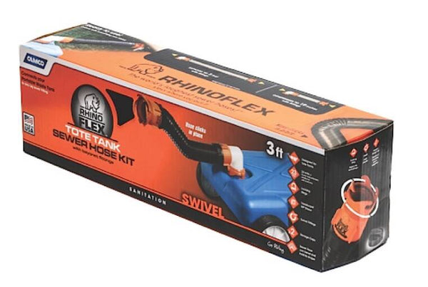 Camco RhinoFLEX Tote Tank Sewer Hose Kit - 3 ft.  • 39768