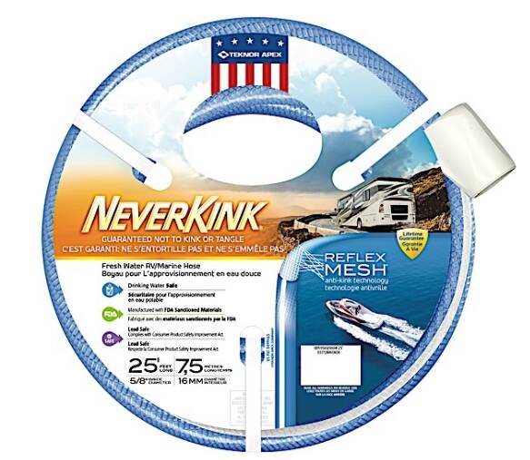 Teknor Apex NeverKink RV/Marine Water Hose 5/8" x 25'  • 8604-25
