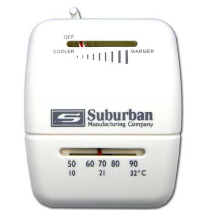 Suburban Furnace Wall Thermostat for Heat Control, Single Stage, White  • 161154